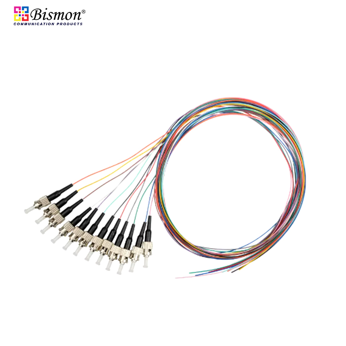 ST-UPC-Pigtail-Fiber-optic-Single-Mode-1-0-meters-OD-0-9mm-12-Color-set